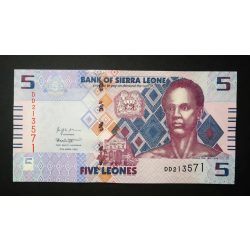 Sierra Leone 5 Leones 2022 UNC 