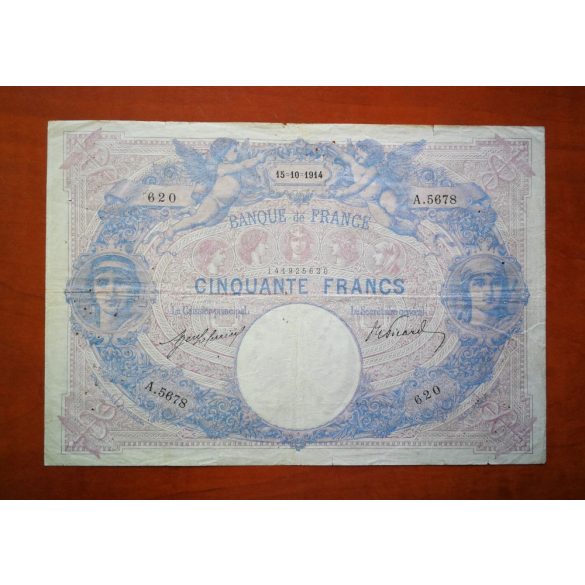 France 50 Francs 1914 F- 