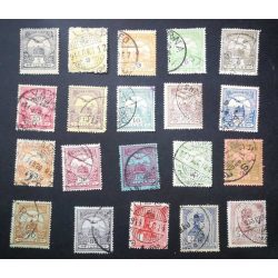   Hungary 1913 TURUL and King Franz Joseph 20 pcs perf. 15 used