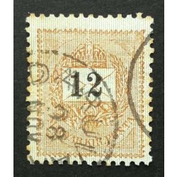   Hungary 1898 Letter, black cipher 12 kr. perf. 12 : 11 3/4 DARUVÁR used