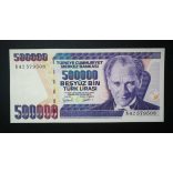 Turkey 500000 Lira 1998 Unc