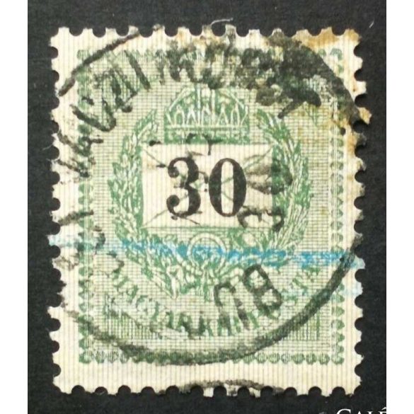 Hungary 1889 Letter, black cipher 30 kr. perf. 12:11 1/2, Budapest Váci körút used
