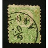 Hungary 1871 3 Kr. lithographed used (POZ)SONY