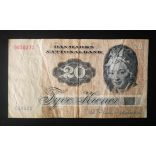 Denmark 20 Kroner 1972 F