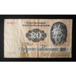 Denmark 20 Kroner 1972 F