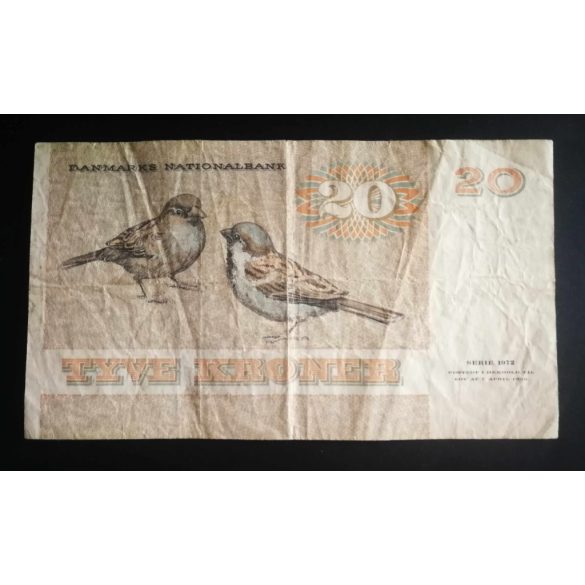 Denmark 20 Kroner 1972 F