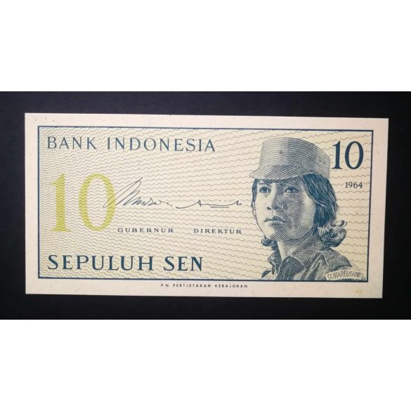 Indonesia 10 Sen 1964 UNC