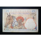 Francia Nyugat-Afrika 25 Francs 1937 F