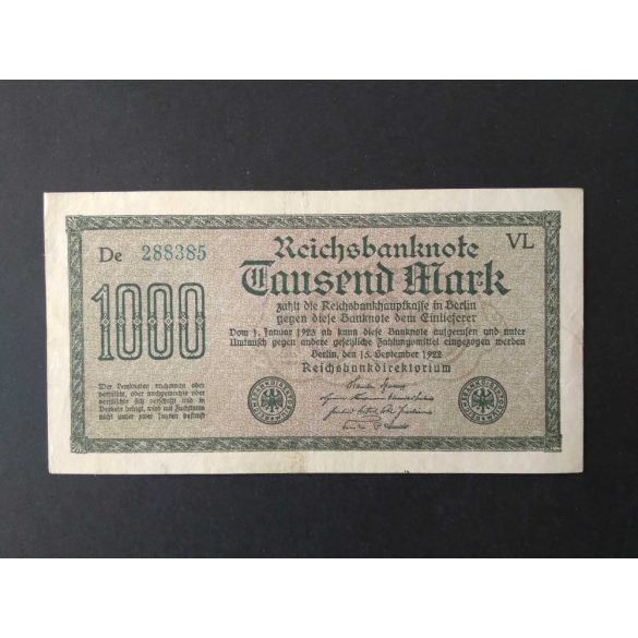 Germany 1000 Mark 1922 XF