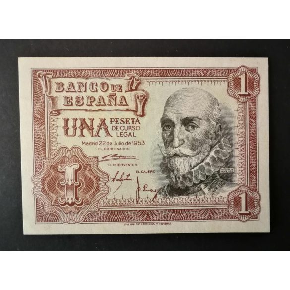 Spain 1 Peseta 1953 UNC