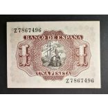 Spain 1 Peseta 1953 UNC