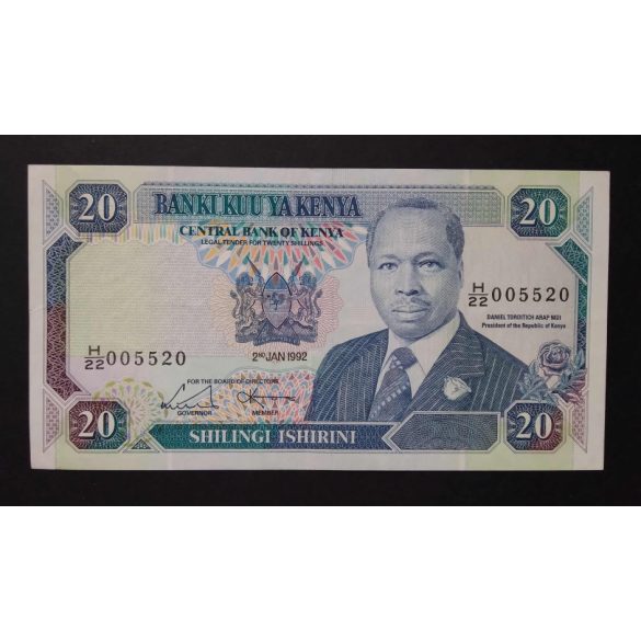 Kenya 20 Shillings 1992 VF+