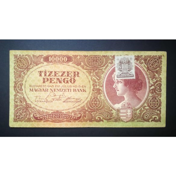 Hungary 10000 Pengő 1945 VF