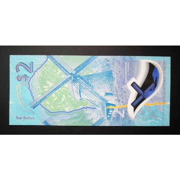 Barbados 2 Dollars 2022 UNC 