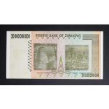 Zimbabwe 20 billion Dollars 2008 UNC