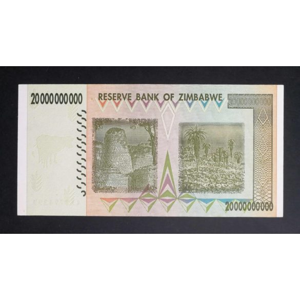Zimbabwe 20 billion Dollars 2008 UNC