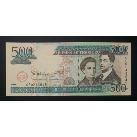 Dominica 500 Pesos 2006 UNC