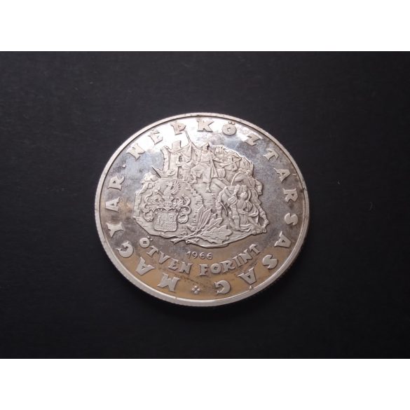 Hungary Zrínyi 50 Forint 1966, PP silver