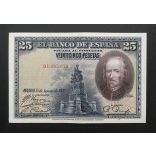 Spain 25 Pesetas 1928 XF