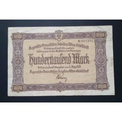 Germany 100000 Mark 1923 F Schwandorf