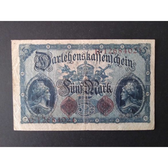 Germany 5 Mark 1914 F+