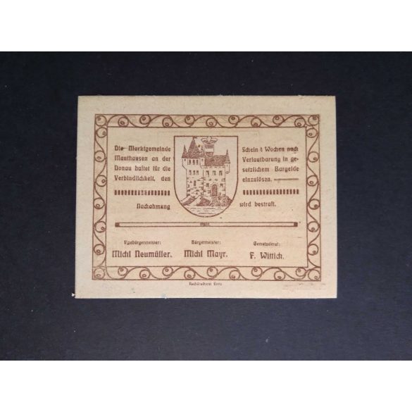 Austria 20 Heller 1920 Unc Mauthausen