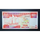 Singapore 10 Dollars 1988 UNC