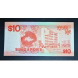 Singapore 10 Dollars 1988 UNC