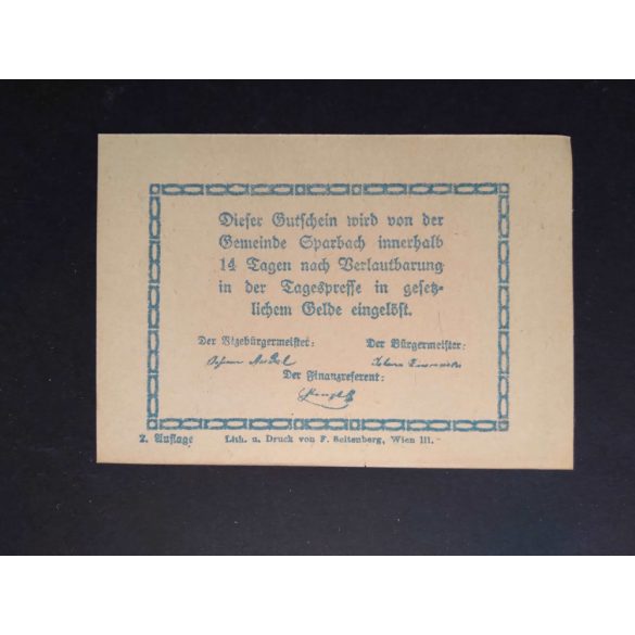 Austria 20 Heller 1920 Unc- Sparbach