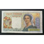 Tahiti Papeete 20 Francs 1963 F