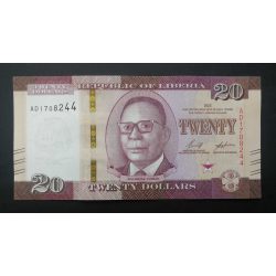 Liberia 20 Dollars 2022 Unc