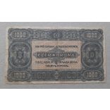 Hungary 1000 Kronen 8 Filler overstamp 1923 F