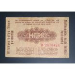 Germany 1/2 Mark Poland, Lithuania, Latvia occupation 1918 F