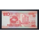 Singapore 10 Dollars 1988 UNC