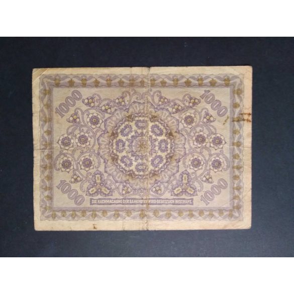 Ausztria-Magyarország 1000 Korona 1922 F-
