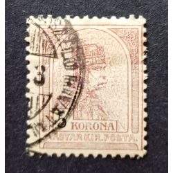   Hungary 1900 King Franz Joseph 5 K. perf. 12 : 11 3/4 ...SZÉLŐ HIVATAL used