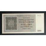 Protectorate of Bohemia and Moravia 5000 Korun 1944 Specimen aUnc