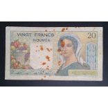 New Caledonia Nouméa 20 Francs 1963 VG