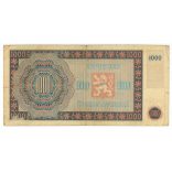 Czechoslovakia 1000 Korun 1945 F