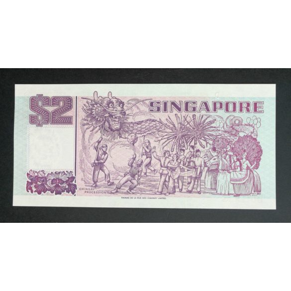 Singapore 2 Dollars 1992 Unc