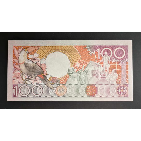 Suriname 100 Gulden 1988 Unc 