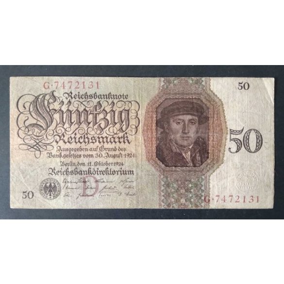 Németország 50 Reichsmark 1924 F