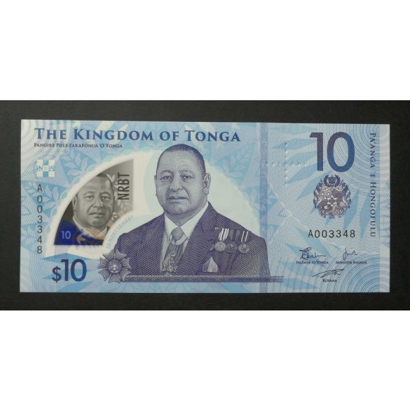 Tonga 10 Pa'anga 2023/24 UNC 