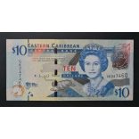 Kelet-karibi Államok 10 Dollars 2015 UNC 