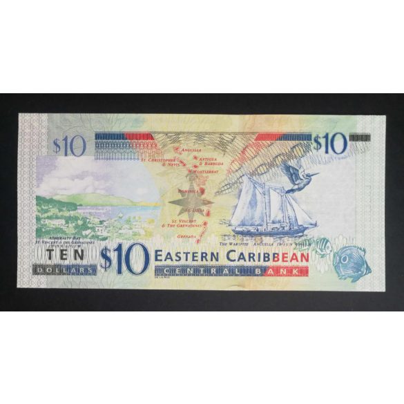Kelet-karibi Államok 10 Dollars 2015 UNC 