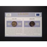 EU 2 Euro set of 2 pcs commemorative coins Unc