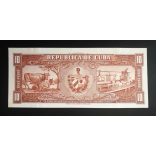 Cuba 10 Pesos 1960 P-88c aUnc+