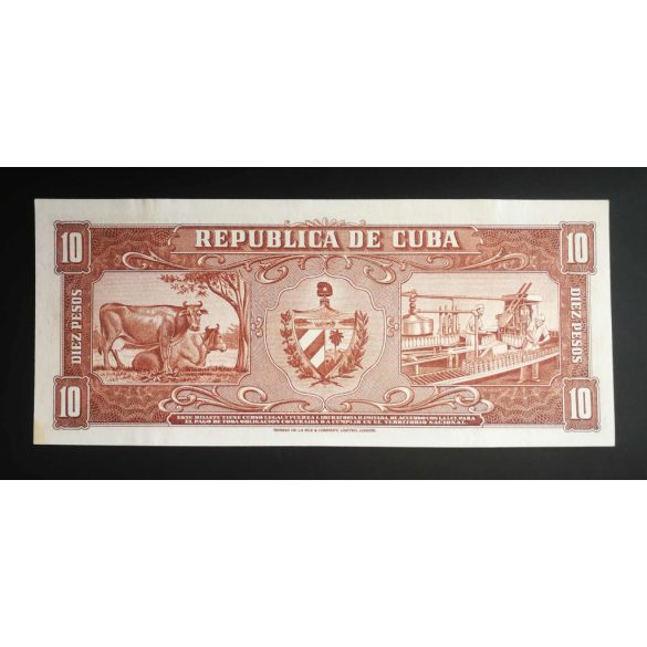 Cuba 10 Pesos 1960 P-88c aUnc+