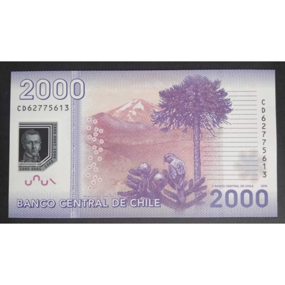 Chile 2000 Pesos 2016 Unc 