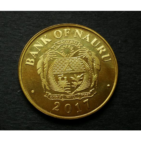 Nauru 5 Dollars 2017 UNC Aluminium-bronze, Undmiral Hipper warship commemorative coin